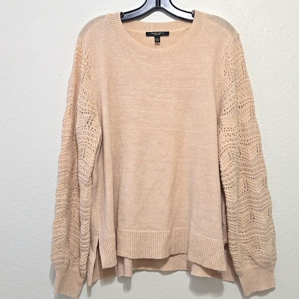 Christian Siriano New York Pointelle Sleeve Sweater XXL‎